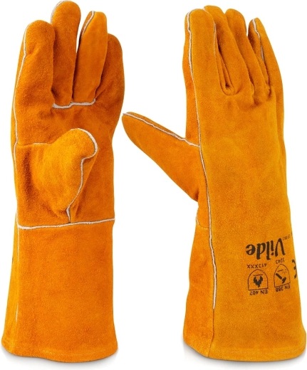 Skórzane ochronne rękawice do grilla XL – 2 szt.