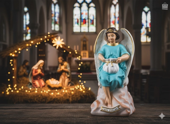 Anioł – skarbonka z poliresingu 38 cm