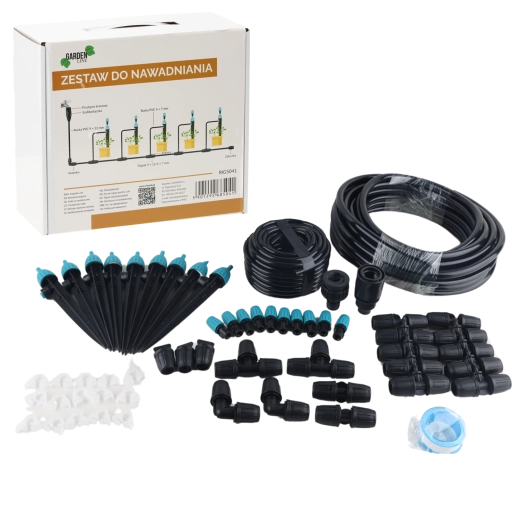 Zestaw nawadniania kroplowego z 10 zraszaczami i kroplownikiem