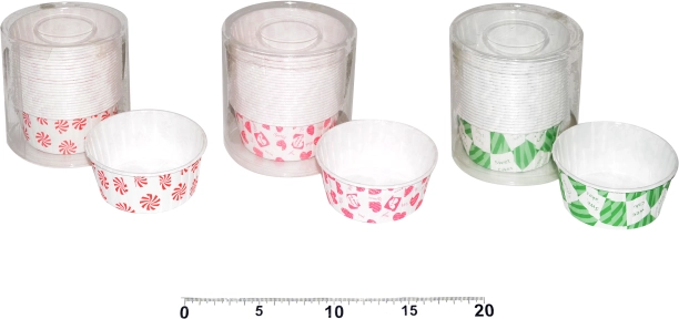 Kolorowe papierowe papilotki cukiernicze