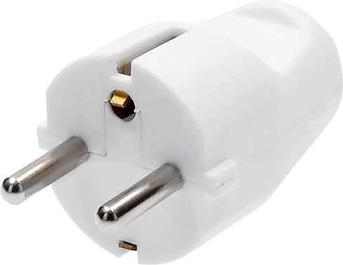 Solight prosta wtyczka (złącze) IP20 biała - 1 sztuka