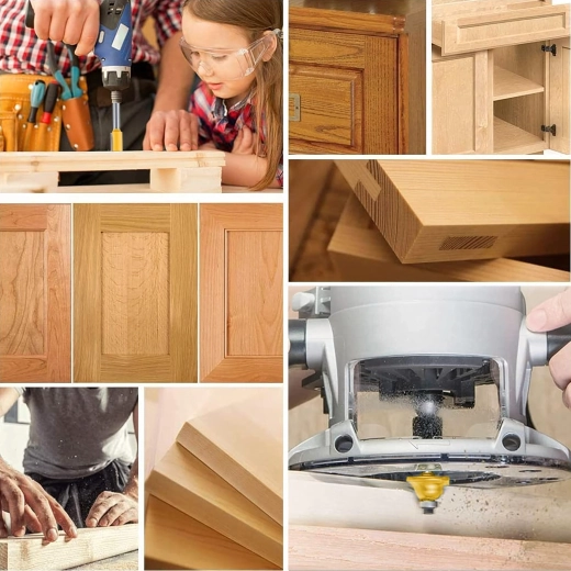 Zestaw frezów profilowych do drewna, 12 sztuk w drewnianym pudełku