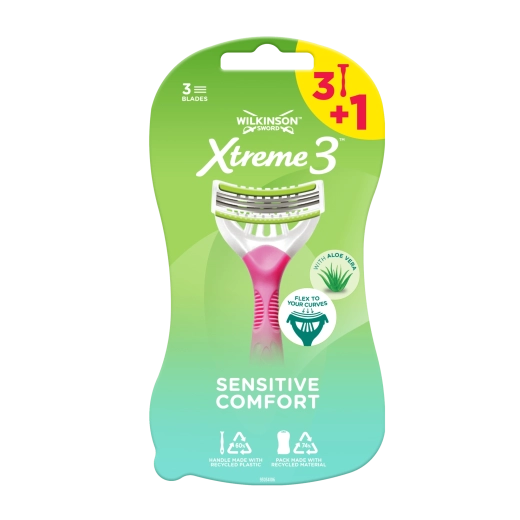 Wilkinson Xtreme3 Sensitive Comfort damska maszynka do golenia 3+1