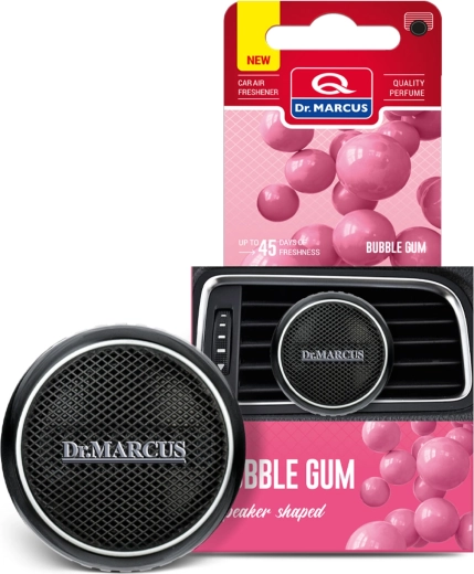 Dr. Marcus odświeżacz powietrza do samochodu w kształcie głośnika Bubble Gum
