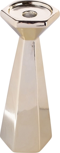 Złoty świecznik stożkowy 24,5 cm