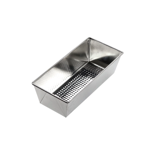 Blaszana forma do pieczenia z tłoczonym dnem 25 × 11 × 7,5 cm