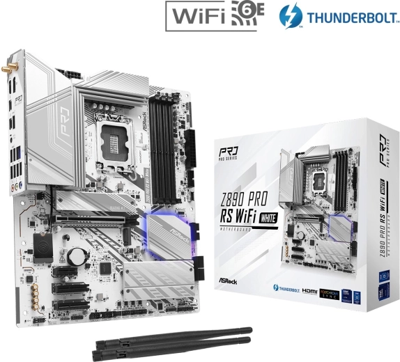 asrock z890 pro rs wifi white atx płyta główna