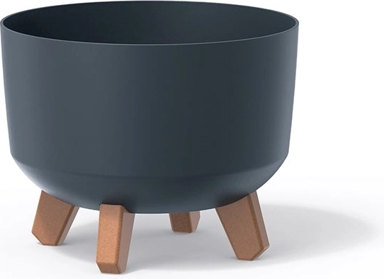 Doniczka na nóżkach Gracia, średnica 20 cm, antracyt