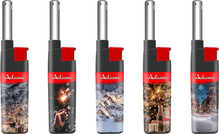 Gazowa zapalniczka FireLight Adamo Winter Time – edycja zimowa (25 szt.)