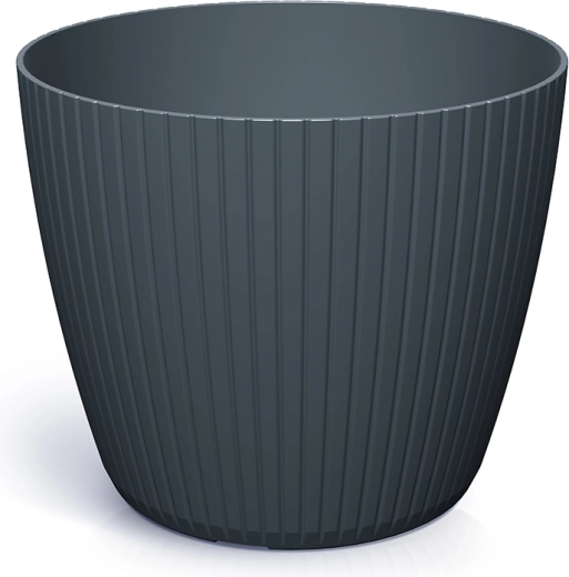 Plastowa doniczka Lamia 23,8 cm antracyt