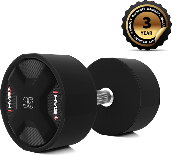 Poliuretanowy hantel jednoręczny HMS HPC 35 kg