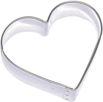 Nierdzewne wykrawaczki do ciastek – serduszko, zestaw 10 szt.