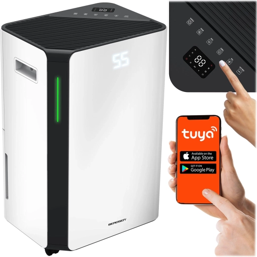 Kompresorowy osuszacz powietrza z Wi‑Fi 20 l/24 h BERDSEN BD-532 biały