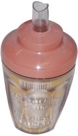 Plastowy dozownik do cukru 11 cm, transparentny