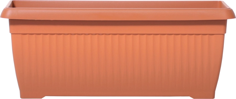 Plastowy skrzynka Terra 60 cm terakota