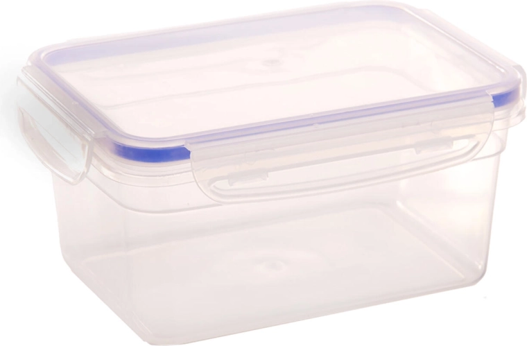 Plastikowy pojemnik Cadenza prostokątny 1,1 l z zatrzaskowym zamknięciem
