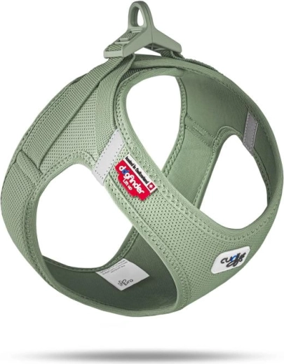 Szelki Curli dla psów z klamrą Air-Mesh olive 3XS (1,5–3 kg)