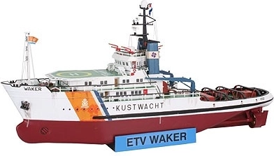 Plastikowy model statku Kustwacht Waker 1:200