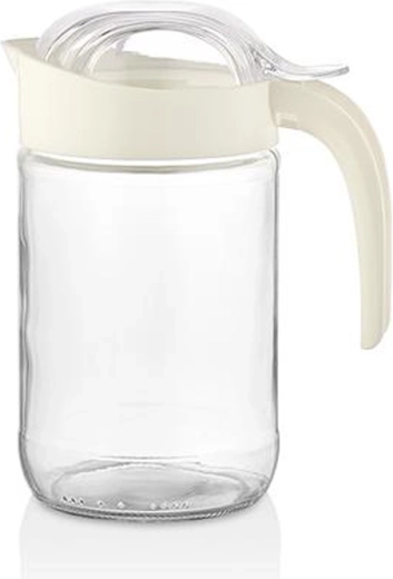 Szklany dzbanek z pokrywką Qlux Fiore 660 ml