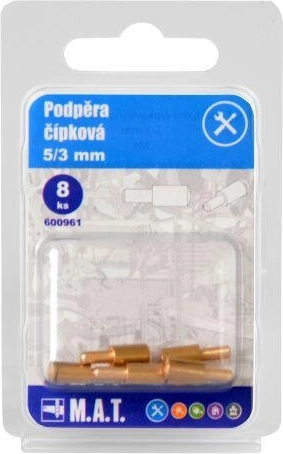 Czopowe podpórki do półek 5/3 mm mosiądz (8 szt.)
