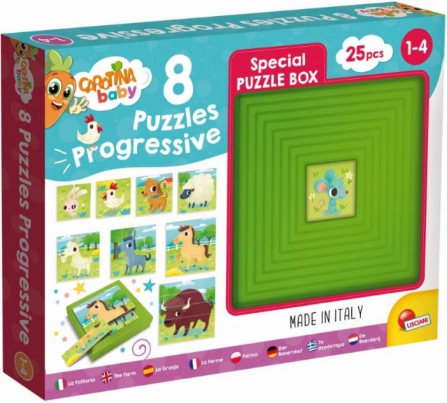 Progresywne puzzle CAROTINA Baby – farma