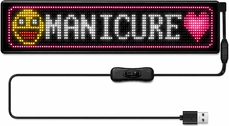 Samochodowy panel LED „diabelskie oczy” IP65 19 × 89 cm