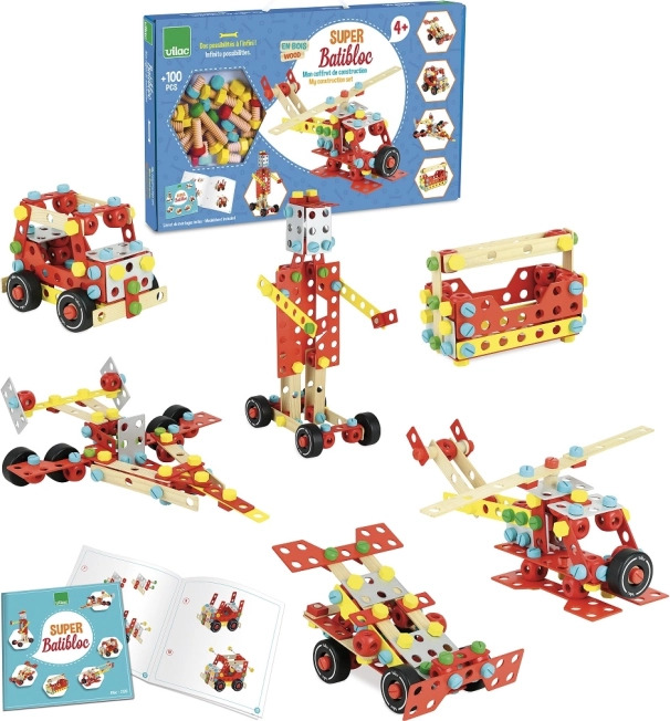 Vilac drewniana konstrukcja Super Batibloc