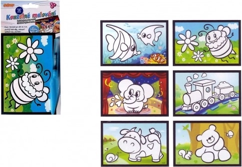 Magiczne malowanie wodą – zestaw obrazek i pędzelek