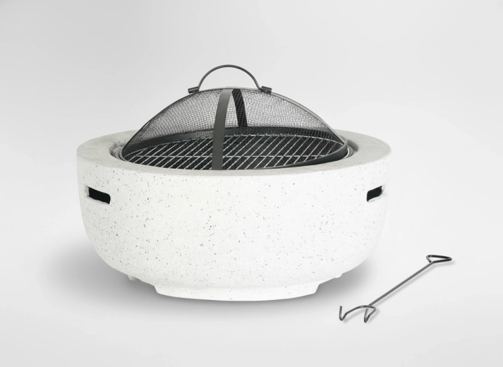 Ognisko ogrodowe z pokrywą i pogrzebaczem 60 × 60 × 42 cm