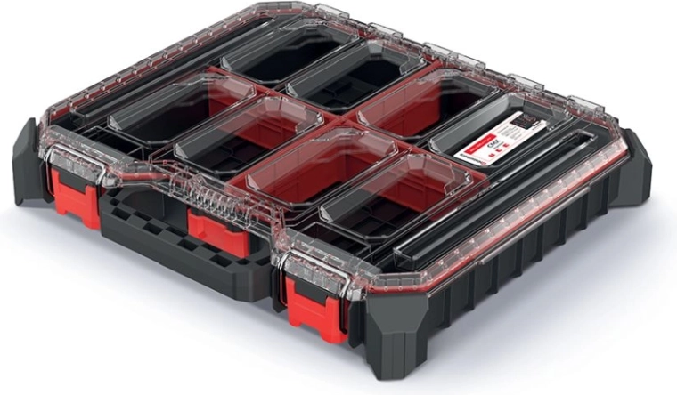 Modułowy organizer na narzędzia 44,5 × 39 × 7,7 cm, czarny