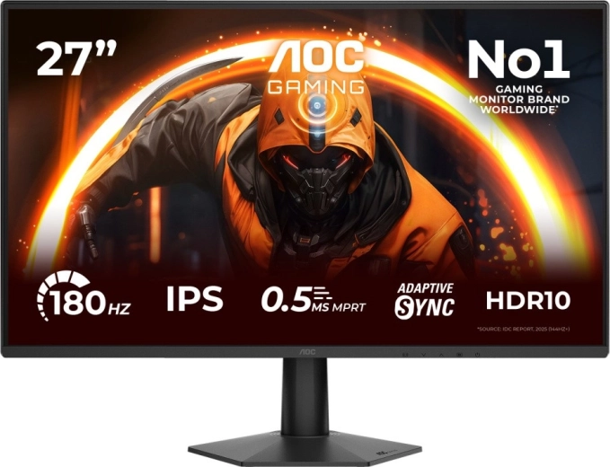 Monitor gamingowy AOC 27G50F z panelem IPS i częstotliwością odświeżania 180 Hz