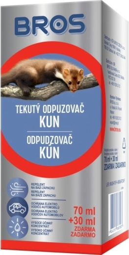 Bros płynny odstraszacz kun 70 ml + 30 ml gratis