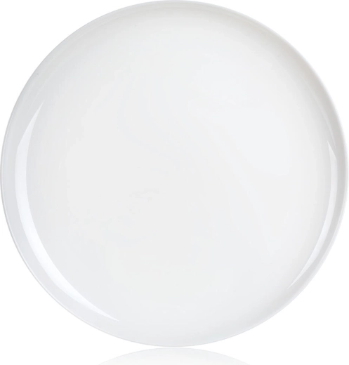 Szklany talerz do pizzy 32 cm FRIEND'S TIME, biały