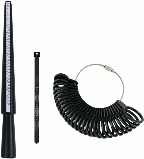 Ag929 miarka jubilerska do zestawu pierścionków