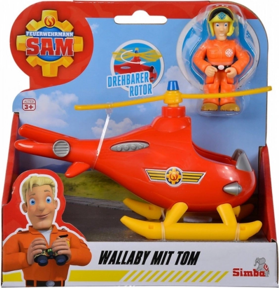 Simba Strażak Sam – helikopter Tom z figurką