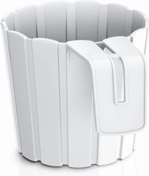 Wisząca doniczka Boardee Hook biała 14,4 cm