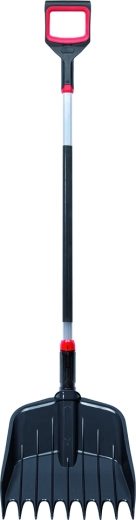 Łopato-grabie Rake Loader 2 w 1, czarne