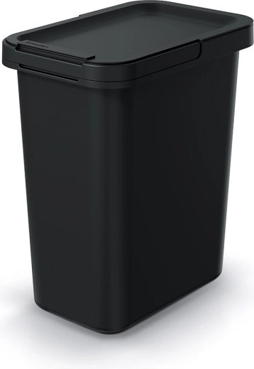 Kosz na śmieci Systema 12 l – czarny z recyklingu