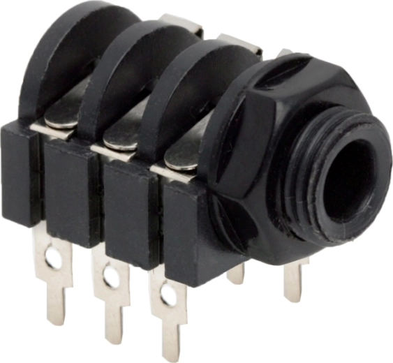 Gniazdo stereo jack 6,3 mm z wyłącznikiem