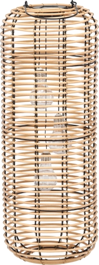 Brązowa latarnia solarna 62 cm