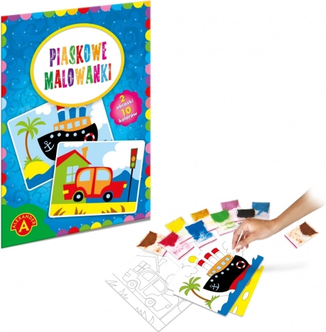 Piaskowe obrazy - Łódź, auto