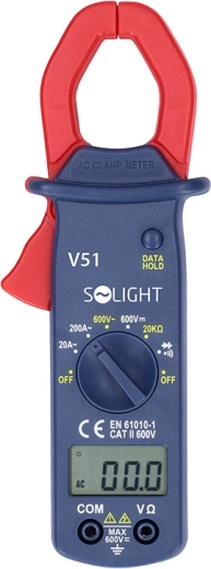 Multimetr cęgowy Solight 20–200 A