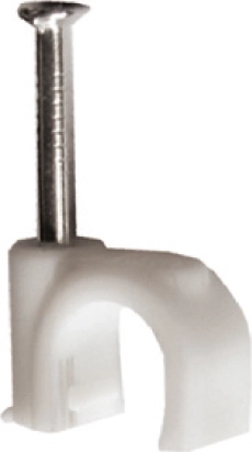 Solight uchwyty kablowe na kabel 7 mm białe (100 szt.)