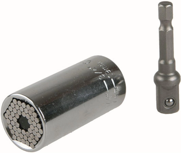 Uniwersalna nasadka 3/8" do śrub 7–19 mm z adapterem