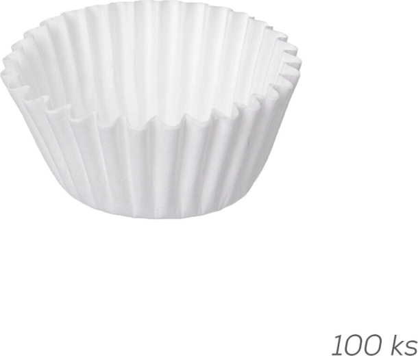 Papierowe papilotki cukiernicze 3,1 cm białe 100 szt.