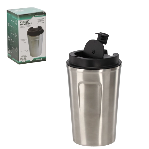 Kubek termiczny 350 ml ze stali nierdzewnej z zakręcaną pokrywką
