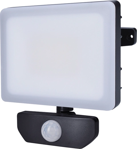 Solight Quick reflektor LED z czujnikiem ruchu 30 W, 2550 lm, 4000 K, IP44, czarny