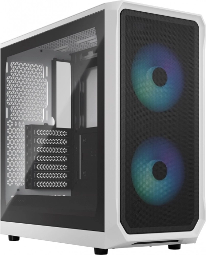Obudowa komputerowa Fractal Design Focus 2 RGB biała z przyciemnianym przejrzystym szkłem