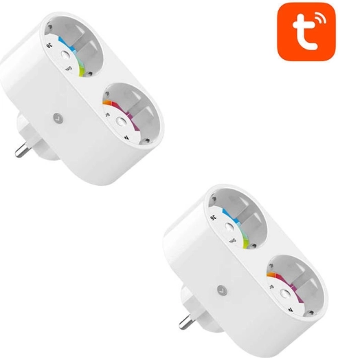 Gosund SP211 inteligentne podwójne gniazdo Wi‑Fi (2 szt.) z pomiarem zużycia energii (Tuya)
