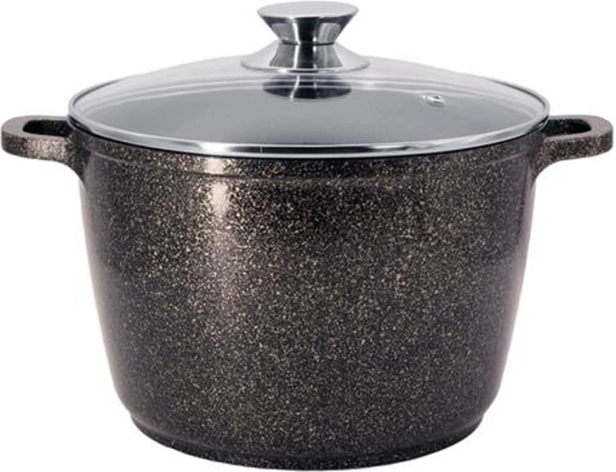 Garnek z pokrywką Kitchisimo 24 cm aluminium z ceramiczną powłoką